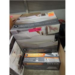 Double Memory Foam Topper & Inflatable Mattress
