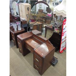 Vintage Waterfall Veneer Vanity