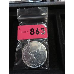 1 Ounce .9999 Fine Silver 2012 Canadian $5 Coin
