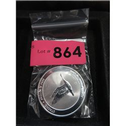 1 Ounce .9999 Fine Silver Canada Goose Round