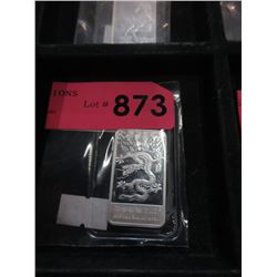 1/2 Troy Oz .999 Silver  "Year of the Dragon" Bar