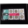 Image 1 : 6 Canadian Silver 50¢ Pieces - .800 Silver