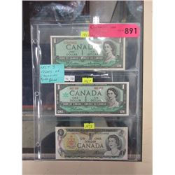 Last 3 Issue Dated of The Canadian $1 Bill