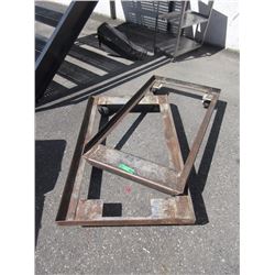 2 Four Wheel Rolling Carts