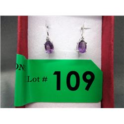 New Amethyst & Diamond Earrings