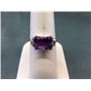 Image 1 : 2.26 CT Amethyst & Diamond Ring