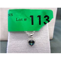 Mystic Topaz & Diamond Necklace