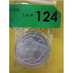 1 Oz. .999 Fine Silver Zombie Buffalo Round