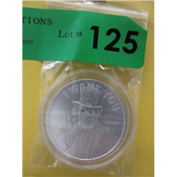 1 Oz. .999 Fine Silver Uncle Sam Slave Round