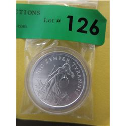 1 Oz. .999 Fine Silver Freedom Girl Round