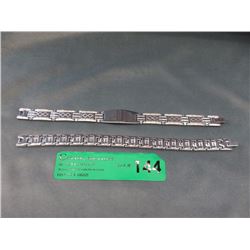 2 New Man's Stainless Steel Bracelets