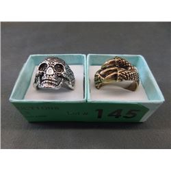 2 Man's Biker Rings