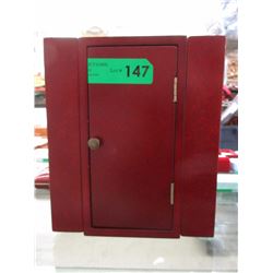 Wooden Tall Jewelry Box & Contents