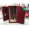 Image 2 : Wooden Tall Jewelry Box & Contents
