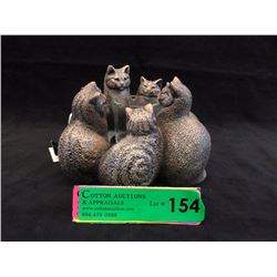 Windstone Editions "Circle of Cats" Candle/Lamp
