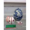 Image 1 : Large Ceramic Egg on Stand & More