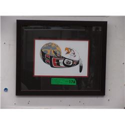 Framed Richard Shorty Print-"Eagle Moon"