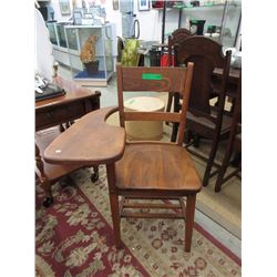 Vintage Oak School Desk