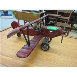 Large Wood Bi-Plane Model