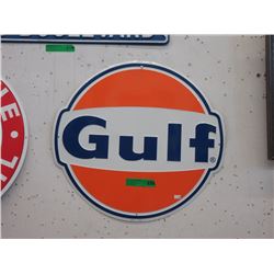 Gulf Advertising Tin Sign