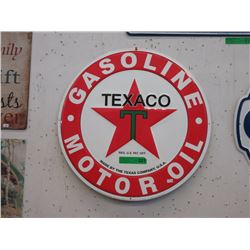 Texaco Advertising Tin Sign