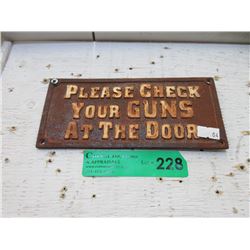 Cast Iron Wall Plaque