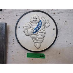 Hand Painted Cast Iron Michelin Wall Plaque