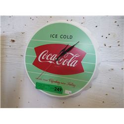Coca-Cola Bottle Cap Wood Advertising Clock