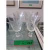 Image 1 : 6 Vintage Polish Cut Crystal Goblets