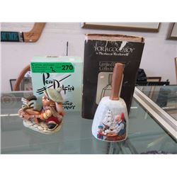 Pen Delfin Figurine & Norman Rockwell Bell