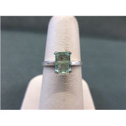 .84 Carat Emerald Solitaire Ring