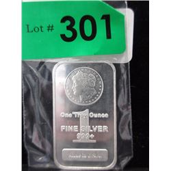 1 Ounce .999 Silver Morgan Head Art Bar