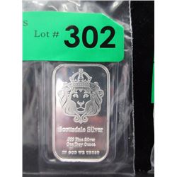1 Oz. Scottsdale Mint .999 Silver Art Bar