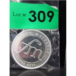 1 Oz. First Majestic Mint .999 Silver Round