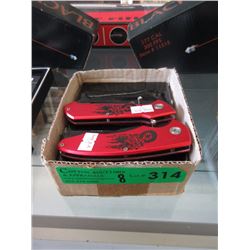 8 New Folding Knives with 3" Blades