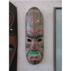 Large Carved Wood Wall Mask