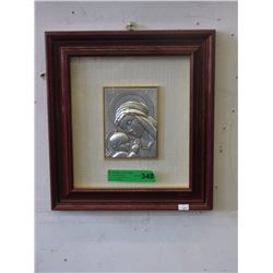New Italian Brumal Framed Religious Silver Icon