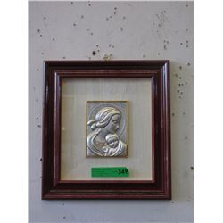 New Italian Brumal Framed Religious Silver Icon