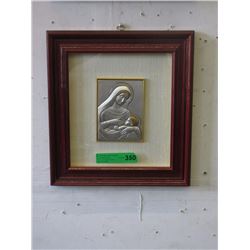 New Italian Brumal Framed Religious Silver Icon