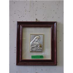 New Italian Brumal Framed Religious Silver Icon