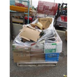Skid Of Assorted Household Goods