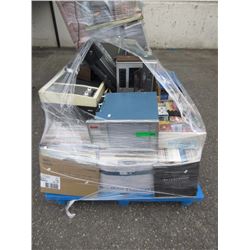 Skid of LP Records & Vintage Electronics