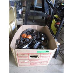 Box of 1970's Honda Motorcycle Parts
