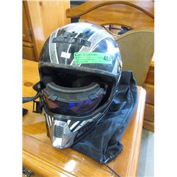 Helmet & Reflective Googles with Bag