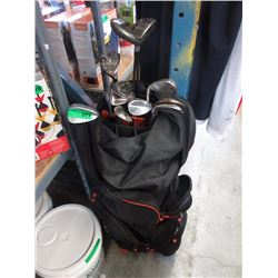 Golf Bag & Assorted Clubs