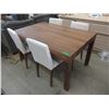 Image 1 : Wood Table with 4 Chairs