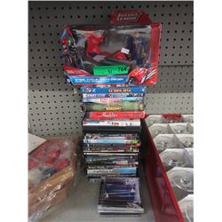 DVDs & a Justice League Toy