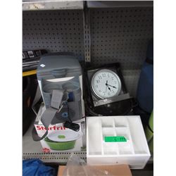 Portable Travel Cooler, Clock, Salad Spinner & More