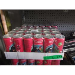 2 Cases of Carbonated Raspberry Beverage