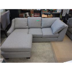 Fabric Upholstered Chaise End Sectional